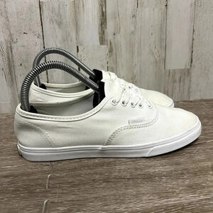 Vans Authentic Unisex Canvas Skateboarding Sneakers White‎ Mens 5/Women's 6.5